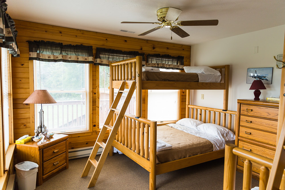 Bunk Beds in the Black Bear Lodge at THE SITE