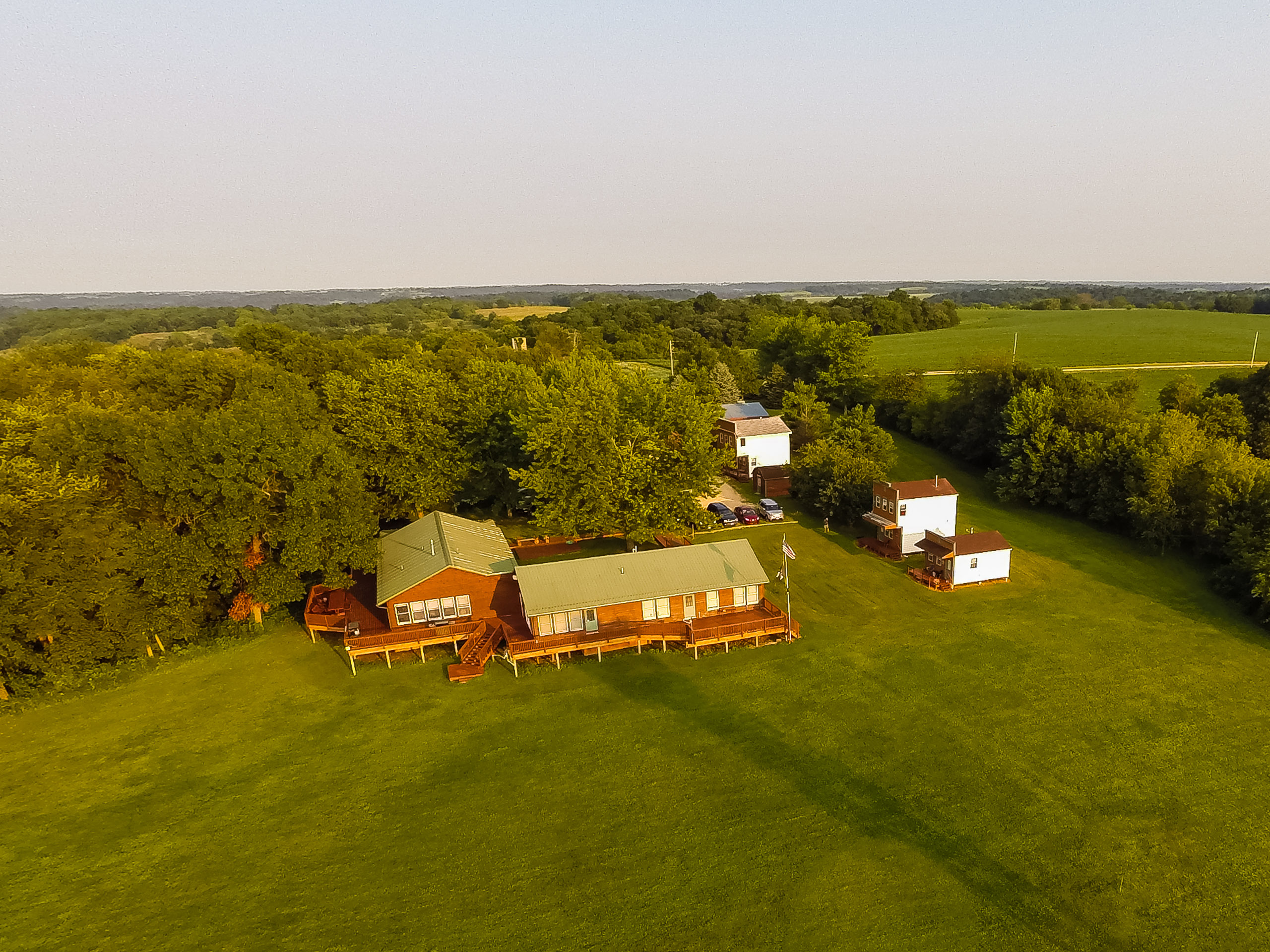 Black Bear Lodge North from the air